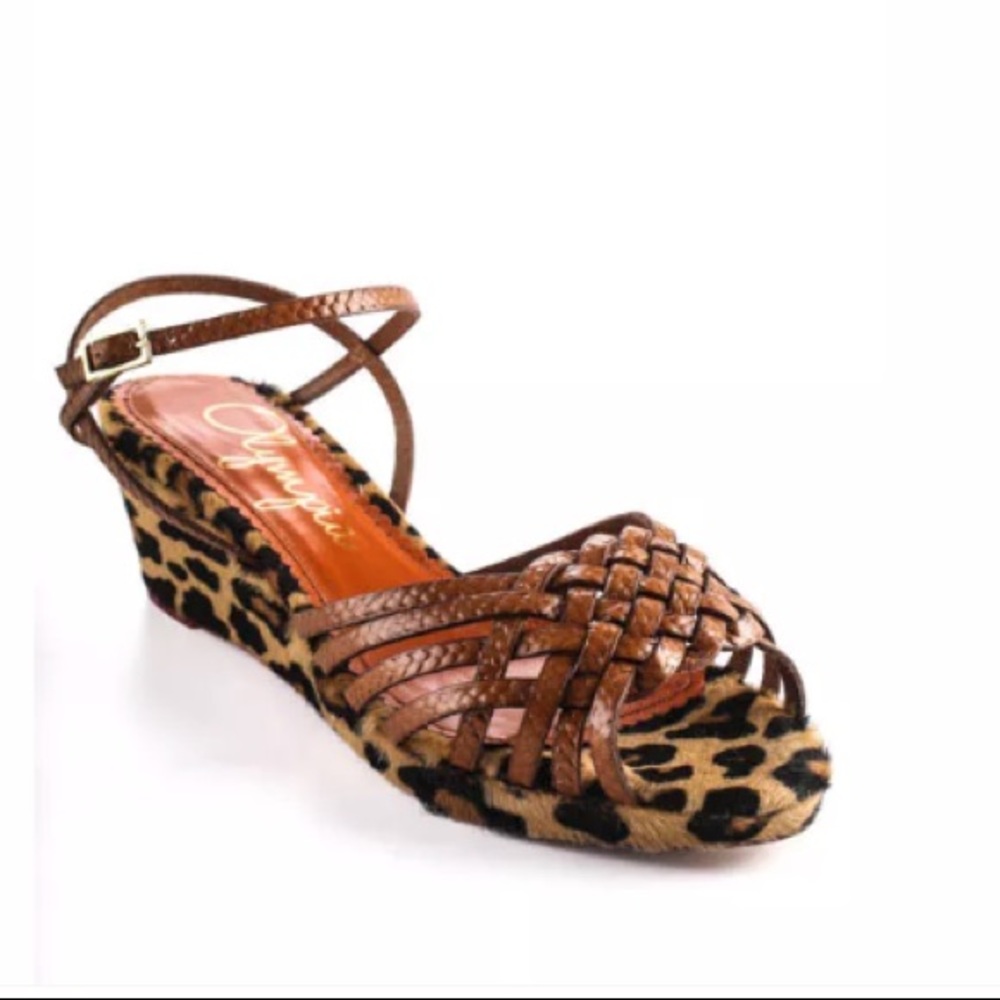 ⛔️🚫Charlotte Olympia Leopard Print Sandals Size 34
